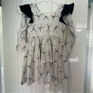 EUC Monica & Andy Skeleton Print Organic Cotton Dress